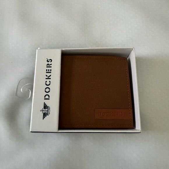 Dockers Wallet Brown Trifold Mens - Picture 1 of 3